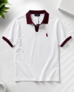 Ralph Lauren White Premium Cotton Polo T-Shirt